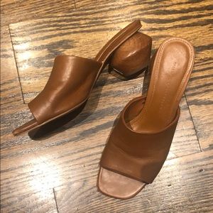 Zara brown mules